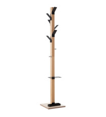 Appendiabiti Easycloth - con portaombrelli - 6 posti - 35 x 35 x 180 cm - legno/nero - Paperflow Appendiabiti Easycloth - con portaombrelli - 6 posti - 35 x 35 x 180 cm - legno/nero - Paperflow