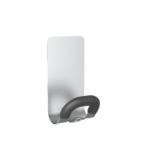 Appendiabiti magnetico - 7,4 x 6,8 x 14,3 cm - 1 posto - acciaio - Alba Appendiabiti magnetico - 7,4 x 6,8 x 14,3 cm - 1 posto - acciaio - Alba