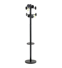 Appendiabiti Stand3 - 8 posti - 175 x 37 cm - nero - Alba Appendiabiti Stand3 - 8 posti - 175 x 37 cm - nero - Alba