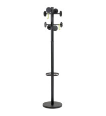 Appendiabiti Stand3 - 8 posti - 175 x 37 cm - nero - Alba Appendiabiti Stand3 - 8 posti - 175 x 37 cm - nero - Alba
