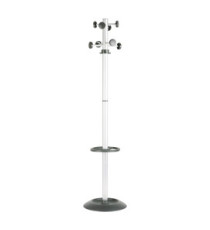 Appendiabiti Totem - con portaombrelli - 8 posti - 175 x 39 cm - grigio/nero - Unisit Appendiabiti Totem - con portaombrelli - 8 posti - 175 x 39 cm - grigio/nero - Unisit