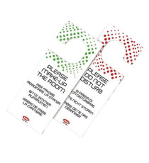 Appendiporta hotel non disturbare - cartoncino plastificato - Leone - conf. 20 pezzi Appendiporta hotel non disturbare - cartoncino plastificato - Leone - conf. 20 pezzi