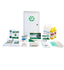 Armadietto di pronto soccorso 102/M - 46x30x14 cm - metallo - oltre 3 persone - bianco - PVS