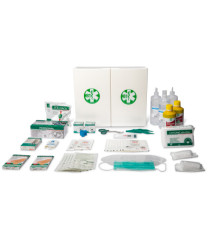 Armadietto di pronto soccorso 102/P - 45x37,5x13 cm - plastica - oltre 3 persone - bianco - PVS