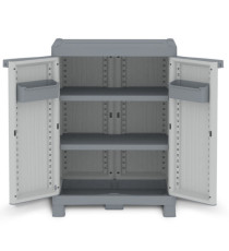 Armadietto Domino Wave - Base 700UW - 2 ante - 70 x 43,8 x 97,6 cm - PPL - grigio - Terry Armadietto Domino Wave - Base 700UW - 2 ante - 70 x 43,8 x 97,6 cm - PPL - grigio - Terry