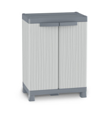 Armadietto Domino Wave - Base 700UW - 2 ante - 70 x 43,8 x 97,6 cm - PPL - grigio - Terry