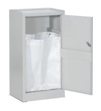 Armadietto portabiancheria - con sacco - 50 x 40 x 100 cm - grigio - Tecnotelai Armadietto portabiancheria - con sacco - 50 x 40 x 100 cm - grigio - Tecnotelai