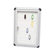 Bacheca murale portachiavi - 30 x 45 cm - 45 posti chiave - Metalplus