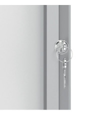 Bacheca per esterni - fondo magnetico bianco - 4 fogli A4 - verticale - Nobo