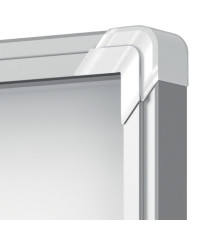 Bacheca per esterni - fondo magnetico bianco - 4 fogli A4 - verticale - Nobo