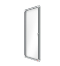 Bacheca per esterni - fondo magnetico bianco - 9 fogli A4 - verticale - Nobo