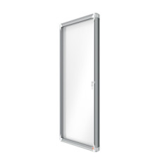 Bacheca per esterni - fondo magnetico bianco - 9 fogli A4 - verticale - Nobo