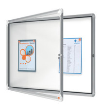 Bacheca per interni - fondo magnetico bianco - 8 fogli A4 - orizzontale - Nobo Bacheca per interni - fondo magnetico bianco - 8 fogli A4 - orizzontale - Nobo