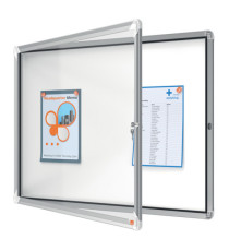 Bacheca per interni - fondo magnetico bianco - 8 fogli A4 - orizzontale - Nobo Bacheca per interni - fondo magnetico bianco - 8 fogli A4 - orizzontale - Nobo