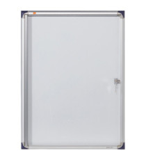Bacheca per interni ultrapiatta - fondo in metallo magnetico bianco - 4 fogli A4 - verticale - Nobo Bacheca per interni ultrapiatta - fondo in metallo magnetico bianco - 4 fogli A4 - verticale - Nobo