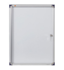 Bacheca per interni ultrapiatta - fondo in metallo magnetico bianco - 4 fogli A4 - verticale - Nobo Bacheca per interni ultrapiatta - fondo in metallo magnetico bianco - 4 fogli A4 - verticale - Nobo