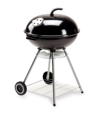 Barbecue Free Time - 88 x 62 x 56 cm - acciaio - nero - Garden Friend