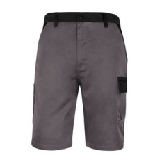 Bermuda da lavoro M1BE2 - taglia L - twill/poliestere/cotone - grigio - Deltaplus Bermuda da lavoro M1BE2 - taglia L - twill/poliestere/cotone - grigio - Deltaplus