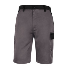 Bermuda da lavoro M1BE2 - taglia L - twill/poliestere/cotone - grigio - Deltaplus Bermuda da lavoro M1BE2 - taglia L - twill/poliestere/cotone - grigio - Deltaplus