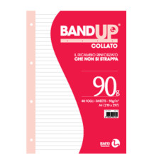 Blocco collato BandUp - fori rinforzati - A4 - 1 rigo - 40 fogli - 90gr - BM Blocco collato BandUp - fori rinforzati - A4 - 1 rigo - 40 fogli - 90gr - BM