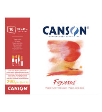 Blocco collato lato corto Figueras - 33x41 cm - 6F - 290 gr - 10 fogli - Canson Blocco collato lato corto Figueras - 33x41 cm - 6F - 290 gr - 10 fogli - Canson