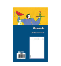 Blocco comande - 25/25/25 fogli autoricalcanti - 17 x 9,9cm - Edipro