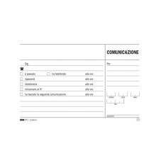 Blocco comunicazioni telefoniche - 50/50 fogli autoricalcanti - 9,9 x 17cm - Edipro