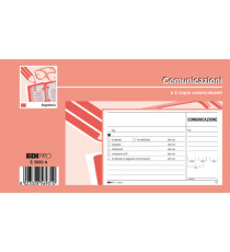 Blocco comunicazioni telefoniche - 50/50 fogli autoricalcanti - 9,9 x 17cm - Edipro