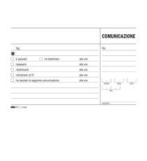 Blocco comunicazioni telefoniche - uso mano - 9,9 x 17cm - 100 fogli - Edipro Blocco comunicazioni telefoniche - uso mano - 9,9 x 17cm - 100 fogli - Edipro