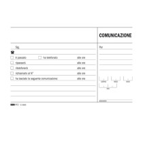 Blocco comunicazioni telefoniche - uso mano - 9,9 x 17cm - 100 fogli - Edipro Blocco comunicazioni telefoniche - uso mano - 9,9 x 17cm - 100 fogli - Edipro