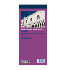 Blocco conti ristoranti/pizzerie/trattorie - 21,5 x 10 cm - 100 copie - DU162100000 - Data Ufficio Blocco conti ristoranti/pizzerie/trattorie - 21,5 x 10 cm - 100 copie - DU162100000 - Data Ufficio