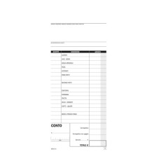 Blocco conti ristoranti/pizzerie/trattorie - 50 copie - 21,5 x 10 cm - DU1621C0000 - Data Ufficio