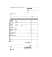 Blocco conto albergo/pensione - 7 giorni - uso mano - 23 x 15cm - 100 fogli - Edipro Blocco conto albergo/pensione - 7 giorni - uso mano - 23 x 15cm - 100 fogli - Edipro