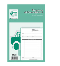 Blocco copia commissioni - 3 copie autoricalcanti - 23 x15 cm - 33 fogli - Edipro