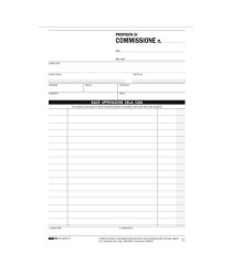 Blocco copia commissioni - 3 copie autoricalcanti - 23 x15 cm - 33 fogli - Edipro