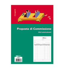 Blocco copia commissioni - 33 fogli 3 copie autoricalcanti - 29,7 x 21cm - Edipro Blocco copia commissioni - 33 fogli 3 copie autoricalcanti - 29,7 x 21cm - Edipro