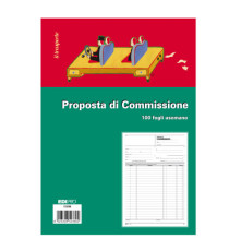 Blocco copia commissioni - uso mano - 29,7 x 21cm - 100 fogli - Edipro