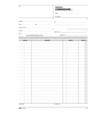 Blocco copia commissioni - uso mano - 29,7 x 21cm - 100 fogli - Edipro