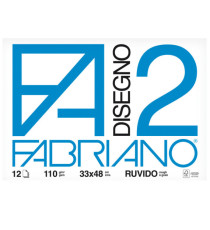 Blocco F2 - 33x48cm - 12 fogli - 110gr - ruvido - collato - Fabriano Blocco F2 - 33x48cm - 12 fogli - 110gr - ruvido - collato - Fabriano