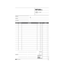 Blocco fattura 1 aliquota - 33 fogli 3 copie autoricalcanti - 23 x 14,8cm - Edipro Blocco fattura 1 aliquota - 33 fogli 3 copie autoricalcanti - 23 x 14,8cm - Edipro