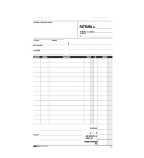 Blocco fattura 1 aliquota - 33 fogli 3 copie autoricalcanti - 23 x 14,8cm - Edipro Blocco fattura 1 aliquota - 33 fogli 3 copie autoricalcanti - 23 x 14,8cm - Edipro