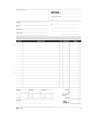 Blocco fattura generica - 50/50 fogli autoricalcanti - 29,7 x 21cm - Edipro Blocco fattura generica - 50/50 fogli autoricalcanti - 29,7 x 21cm - Edipro