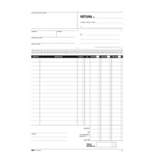 Blocco fatture 3 aliquota Iva - 50 fogli 2 copie autoricalcanti - 29,7 x 21cm - Edipro