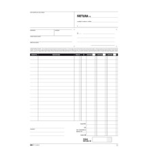 Blocco fatture 3 aliquota Iva - 50 fogli 2 copie autoricalcanti - 29,7 x 21cm - Edipro