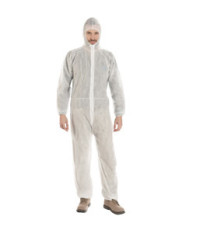 Tuta monouso Coverall 40 - taglia L - PLP - bianco - Worker