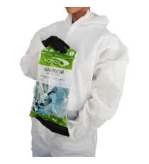 Tuta monouso Warrior - taglia XL - SMS - bianco - Worker