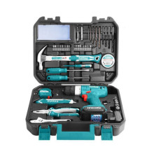 Valigetta - con trapano avvitatore - 127 accessori - Total