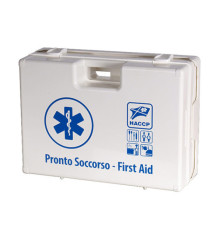 Valigetta di pronto soccorso Multisan - 44,3x33,8x14,7 cm - HACCP - oltre 3 persone - bianco - PVS