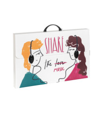 Valigetta polionda Smart - 36,5 x 56,5 cm - dorso 5,5 cm - fantasie assortite - Favorit Valigetta polionda Smart - 36,5 x 56,5 cm - dorso 5,5 cm - fantasie assortite - Favorit