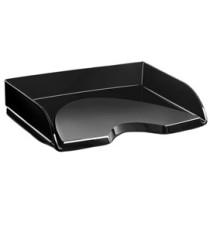 Vaschetta portacorrispondenza - apertura frontale - 26 x 35,1 x 6,9 cm - nero crystal - Cep